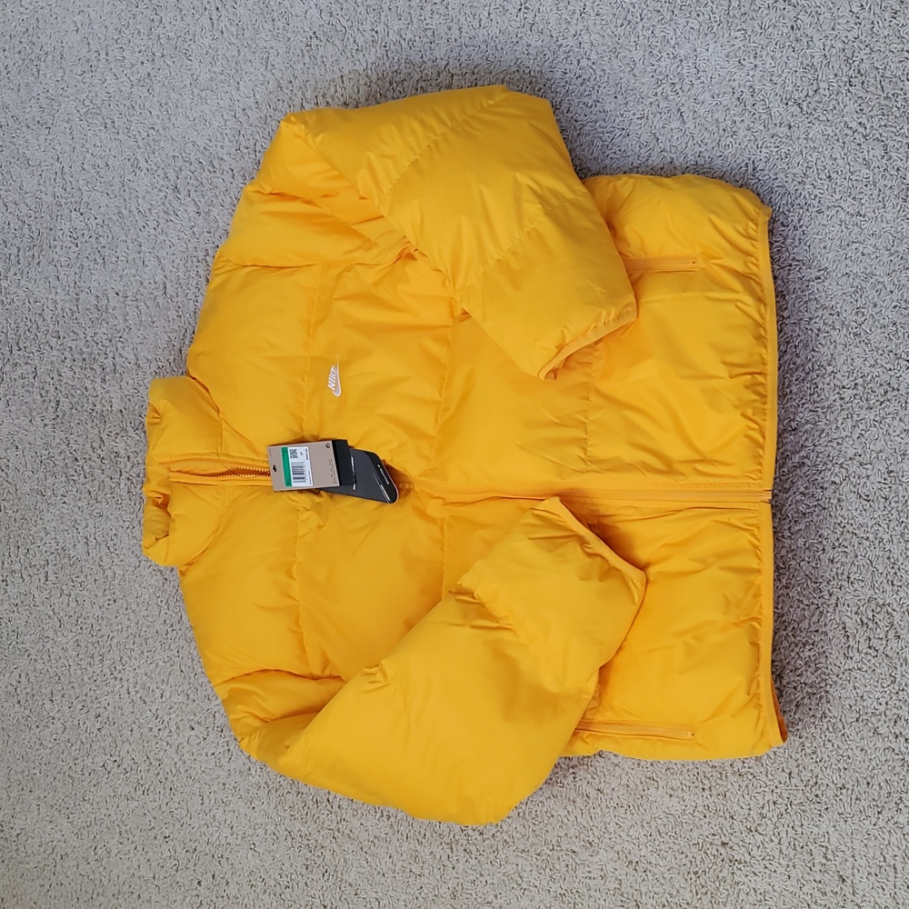 Nike Primaloft Yellow Puffer Jacket.